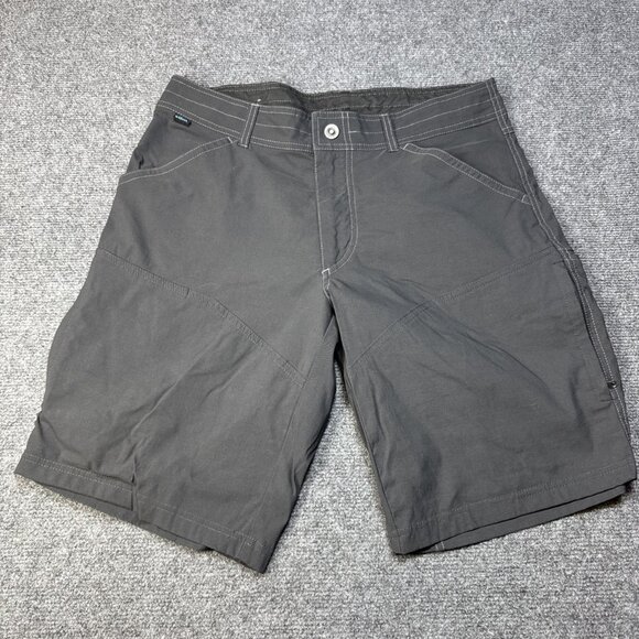 Kuhl Renegade Shorts‎ Mens 34 UPF 50 Grey 8 Pocket Stretch Wicking Tech Short - Picture 1 of 8